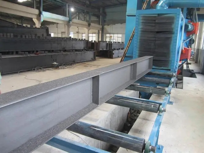 阿坝自动输送重型工件喷砂机及其应用