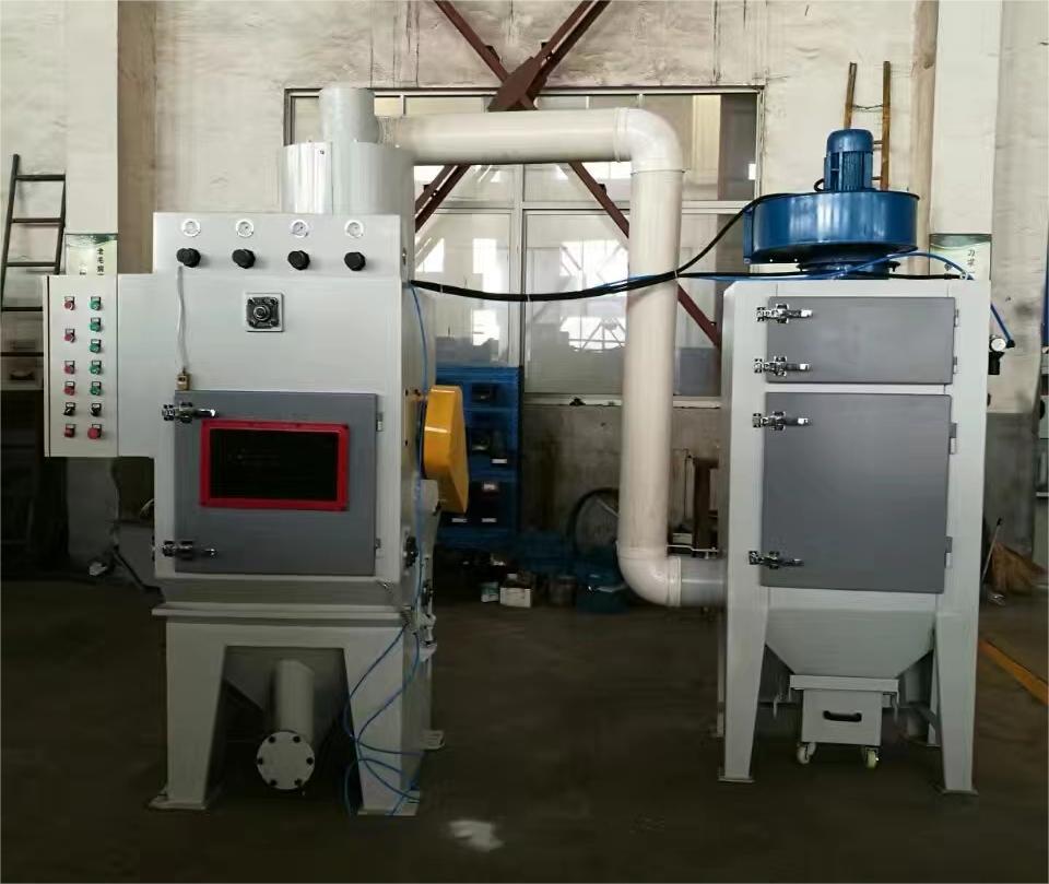 阿坝中小型零件履带式自动喷砂机高效清洁省时省力