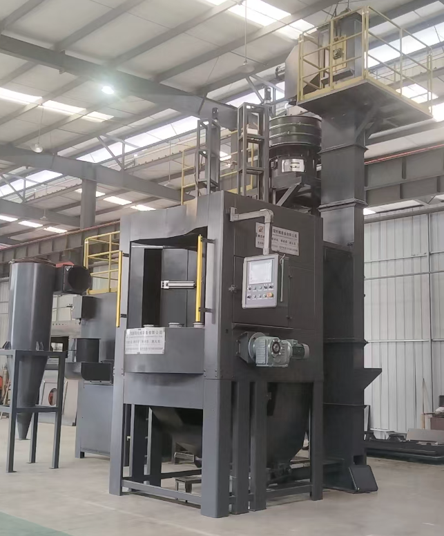 阿坝转盘式喷砂机 提升圆形工件处理效率