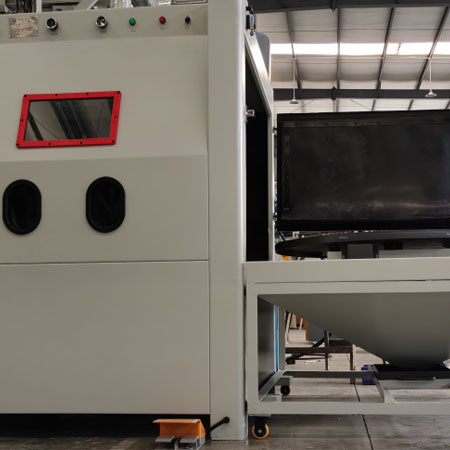 阿坝无尘喷砂机半自动模具喷砂机